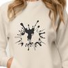 Colorful Slime Splatter Design A colorful, irregular shape resembling a splat of slime on a surface.