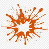 Colorful Slime Droplet Design A colorful splat shape made up of layered slime textures.