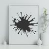 Abstract Slime Shape A colorful, abstract shape resembling a splat of slime, suitable for vector design and digital cutting.