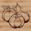 A high-quality graphic representation of a yellow summer squash.