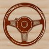 Vehicle Steering Wheel Illustration A detailed illustration of a car's steering wheel, suitable for vector art designs.
