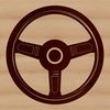 Vehicle Steering Component Design An enlarged view of a vehicle's steering wheel component.