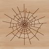 An SVG design of a intricate spider's web, suitable for digital crafting projects.
