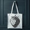 Vector Strawberry Graphic Art An SVG vector graphic representation of a single serving of fresh fruit, a whole strawberry.
