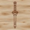 A high-quality digital illustration of a sword.