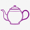 Stylized Teapot Design A stylized illustration of a teapot with a spout and handle.