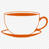 Beautiful Hand-Drawn Teapot Illustration A detailed illustration of a traditional teacup with a rounded body and handle.