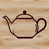 Beautiful SVG Tea Stencil Design A detailed illustration of a teapot made from vector lines, suitable for cutting machine stencils or laser engraving.