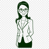 Woman in the Education Profession SVG A professional woman in the education profession.