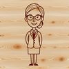 A woman in a professional setting, representing the education profession.