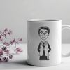 Beautiful Educator Silhouette A stylized illustration of a woman in a teaching profession.
