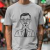 Male Teacher Iconography An illustration of an adult male teacher standing, symbolizing the role of educators in teaching and instruction.