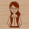 Teacher Icon in Vector Format A female educator stands in front of a classroom, symbolizing the profession of teaching.