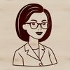 Teacher Silhouette in Classroom Setting A vector illustration of a professional woman standing in front of a classroom, representing the education profession.