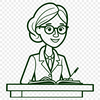 Professional Woman in the Classroom Image of a professional woman in a teaching role, suitable for educational contexts.