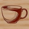 Simple Teacup Illustration for Digital Use A simple illustration of a teacup, designed as a vector graphic for digital use.