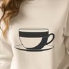 Beautiful Ceramic Teacup Vector Design A ceramic teacup design rendered in vector format.