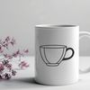 Free Teacup Clip Art SVG A simple design of a teacup, ideal for vector art and cutting machine projects.