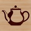 Whimsical Ceramic Teapot Design A ceramic teapot with a spout and handle, suitable for serving hot tea.