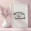 Telephone Symbol for Graphic Projects Telephone icon, a vector illustration for graphic design projects.