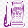 High-Tech Telephone Vector Art A high-tech telephone graphic designed as vector art.