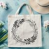 Elegant Floral Wreath Vector Art Design A decorative floral wreath design created using vector art, suitable for various digital applications.