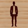 Simple Man SVG Design A male figure depicted in simple lines, suitable for vector art and cutting machine designs.