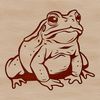 Toad Wildlife Illustration A digital illustration of a wild toad in its natural environment.