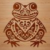 Toad Clip Art in Beautiful Vector Style An ornate illustration of a wild animal toad in vector format.