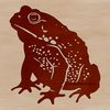 Wildlife Illustration - Colorful Toad SVG A colorful illustration of a toad in a natural environment, suitable for use as clip art or vector design.