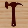 Vector Hammer Illustration A stylized illustration of a hammer, suitable for digital design projects requiring vector graphics.