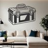 Toolbox Graphic Design Element Illustrative vector art of a toolbox with various tools and compartments.