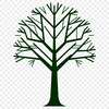 Dainty Tree Illustration for Crafting A detailed vector illustration of a tree in various formats suitable for digital cutting machines.