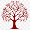 A graphic representation of a tree in SVG format, ideal for use with cutting machines like Cricut or laser cutters.