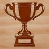 Beautiful Trophy Illustration A 3D trophy graphic represented as a vector illustration.