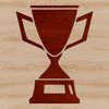 Metallic Trophy Vector Graphics A vector graphic trophy award with a metallic finish, suitable for commercial or personal use in various design applications.