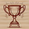 Vector Trophy Design A digital trophy illustration designed as a vector graphic.