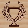 Beautiful Trophy Vector Art A three-dimensional trophy designed for vector art and cut-out projects.
