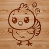 Whimsical Christmas Turkey Design A colorful illustration of a farm animal, typically associated with Christmas.