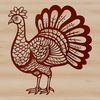 Thanksgiving Iconography Vector Art A large domesticated bird with feathers, beak, and legs, commonly raised on farms.