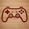 Digital Gamepad Illustration in SVG Format A digital video game controller with buttons and joysticks, designed as vector art for use in various applications.
