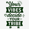 Vector graphic illustration of a motivational Karma quote with inspirational text.