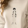 Casual Kid Vector Art A young boy in casual clothing, suitable for various applications including clip art.