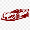 Free Racing Car SVG Template A sleek racing car designed as vector art, ideal for cutting machines like Cricut or laser cutters.