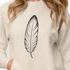 Free White Feather Clip Art A single white ostrich feather with intricate details and texture.