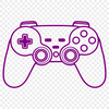 Gaming Input Device Vector Icon A vector representation of a gaming console's input device.