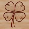 Leafy Graphic Template A detailed vector illustration of a single leaf with intricate veins.