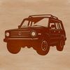 Car Vector Illustration A detailed vector illustration of a car, ideal for digital cutting machines like Cricut.