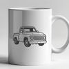 Vector Art Design - Pickup Truck SVG A detailed illustration of a pickup truck, suitable for vector art designs.