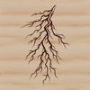 Electric Strike Vector Graphic An abstract graphic representation of a lightning strike, created as a scalable vector graphic (SVG).